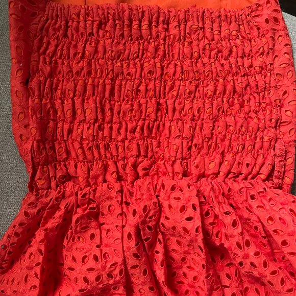 Orange Strapless Dress XS - S - Picture 5 of 5